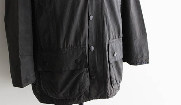 VINTAGE】90-00s Old Barbour Resize ”Reproof Black” こちらも少量ですが入荷です。 | blog