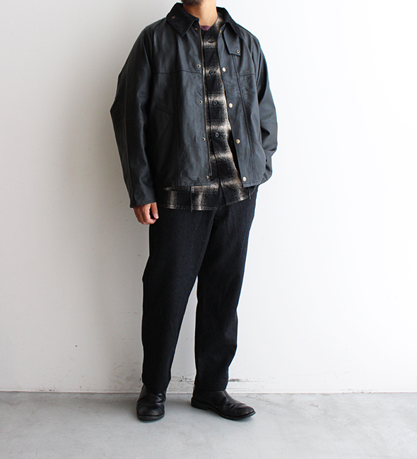 Yoused / ユーズド】Leather Drivers Jacket “Euro Leather”今季