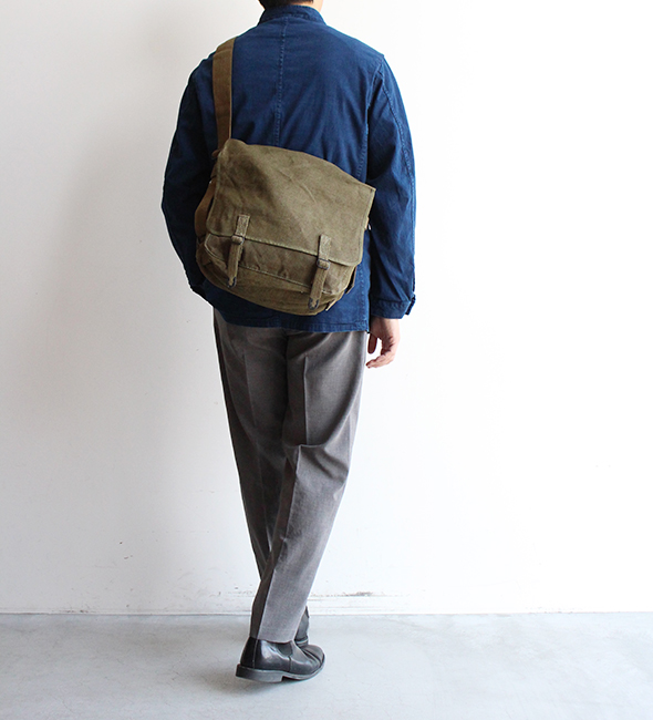 DEADSTOCK】50s French Army Linen Canvas TTA Shoulder Bag.2年ぶりに