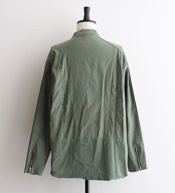 OLD PARK / オールドパーク】Oversized Riders Shirts ”Military