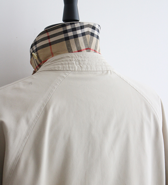 VINTAGE】80-90s Burberry Harrington Jacket.トロッとした上質な